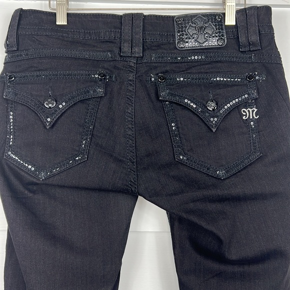 Miss Me Black 01 Signature Skinny Jeans Style JP7636S2 Size 31x30 - Picture 8 of 16